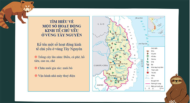 PowerPoint STEM Dân cư và hoạt động sản xuất vùng Tây Nguyên