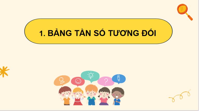 Bảng tần số tương đối và biểu đồ tần số tương đối