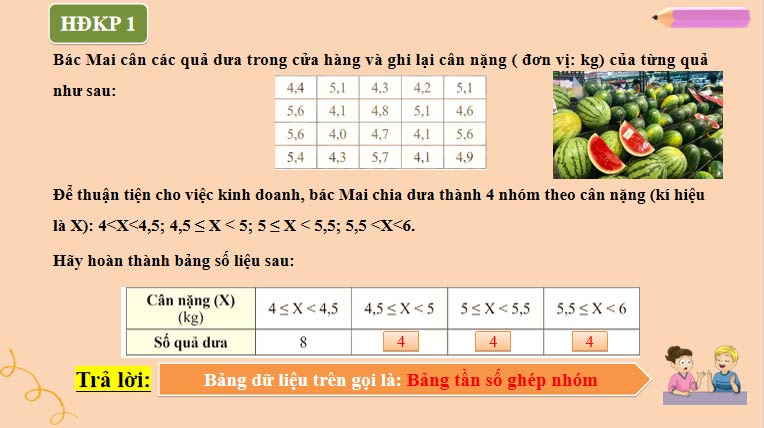 Toán 9 Bài 3: Biểu diễn số liệu ghép nhóm