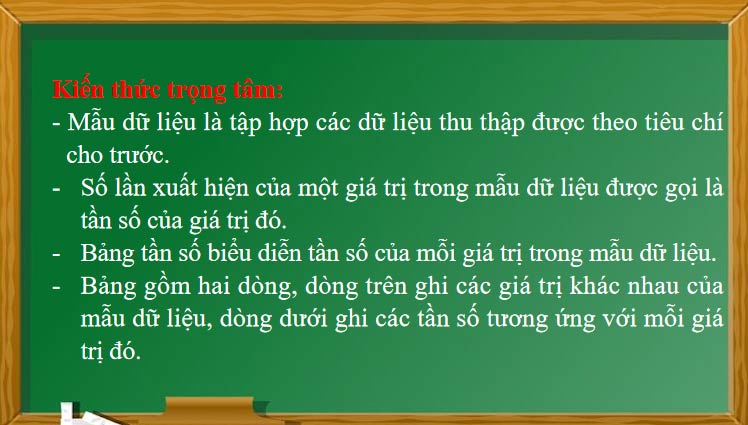 Bảng tần số và biểu đồ tần số