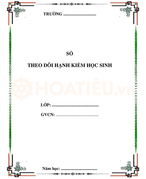 Sổ theo dõi và đánh giá học sinh