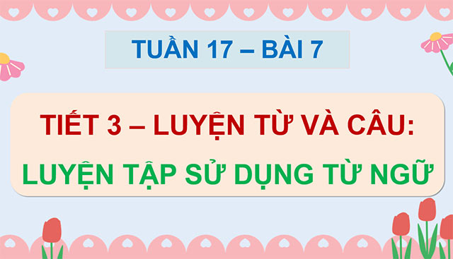 PowerPoint Luyện tập sử dụng từ ngữ