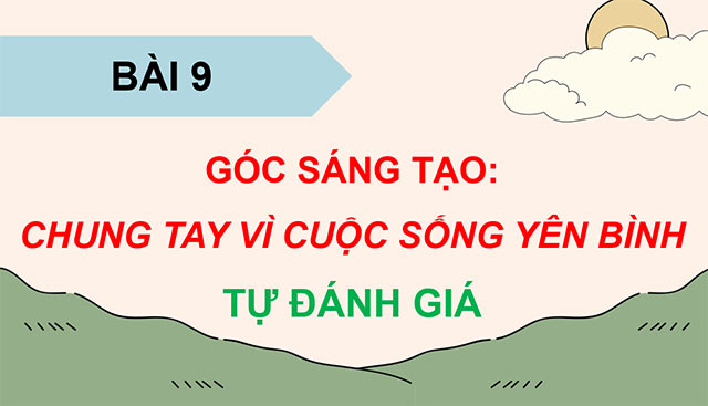 PowerPoint Chung tay vì cuộc sống yên bình