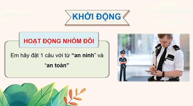 PowerPoint Mở rộng vốn từ: An ninh, an toàn