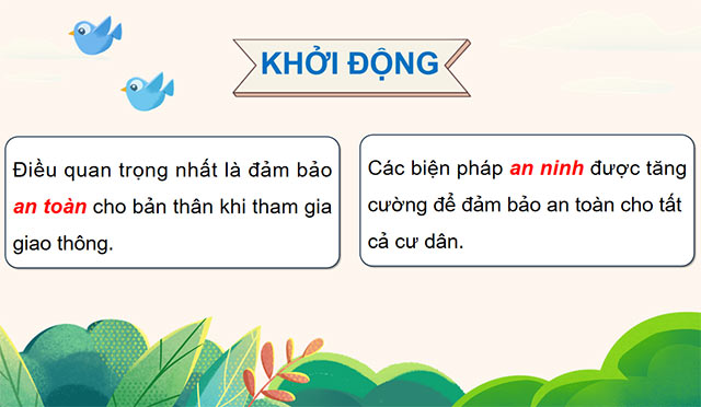PowerPoint Mở rộng vốn từ: An ninh, an toàn
