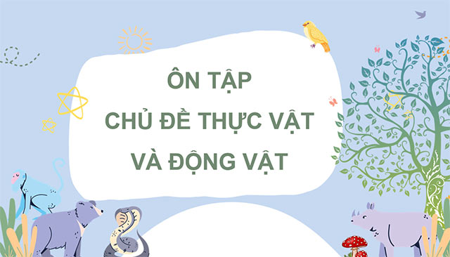PowerPoint Ôn tập chủ đề Thực vật và động vật