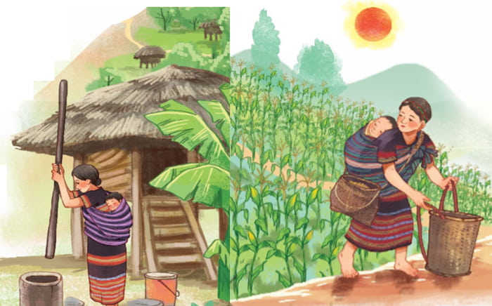 Cảm nhận của em về câu thơ Mặt trời của bắp thì nằm trên đồi / Mặt trời của mẹ em nằm trên lưng