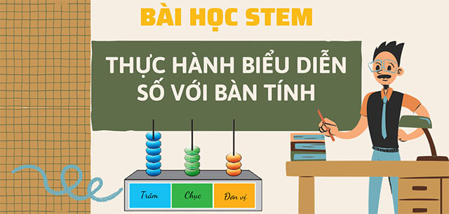 PowerPoint STEM Làm bàn tính biểu diễn số