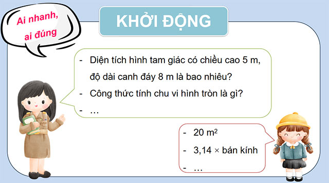 PowerPoint dạy thêm Ôn tập diện tích, chu vi một số hình phẳng