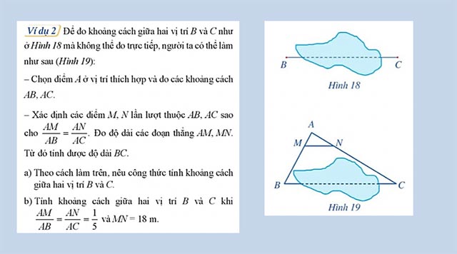 Ứng dụng của định lí Thalès trong tam giác