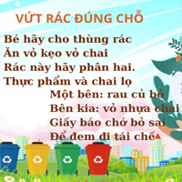 Viết thông điệp hoặc sáng tác thơ, vè kêu gọi mọi người bảo vệ môi trường