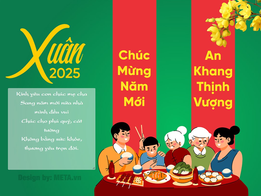 Thiệp chúc tết đẹp 2025 đẹp