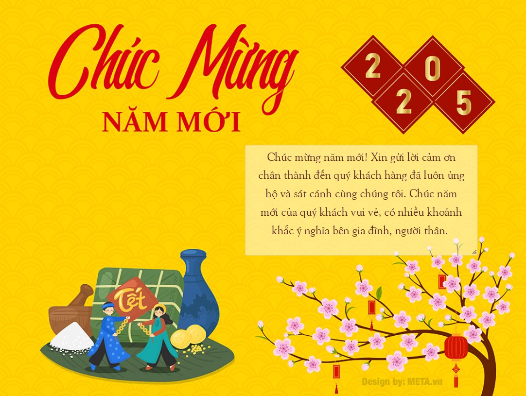 Thiệp chúc tết đẹp 2025 đẹp