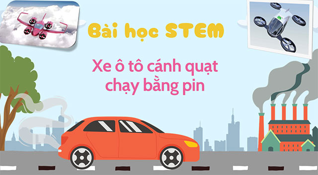 PowerPoint STEM Xe ô tô cánh quạt chạy bằng pin