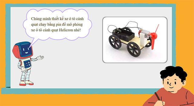 PowerPoint STEM Xe ô tô cánh quạt chạy bằng pin