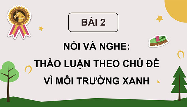 PowerPoint Thảo luận theo chủ đề Vì môi trường xanh