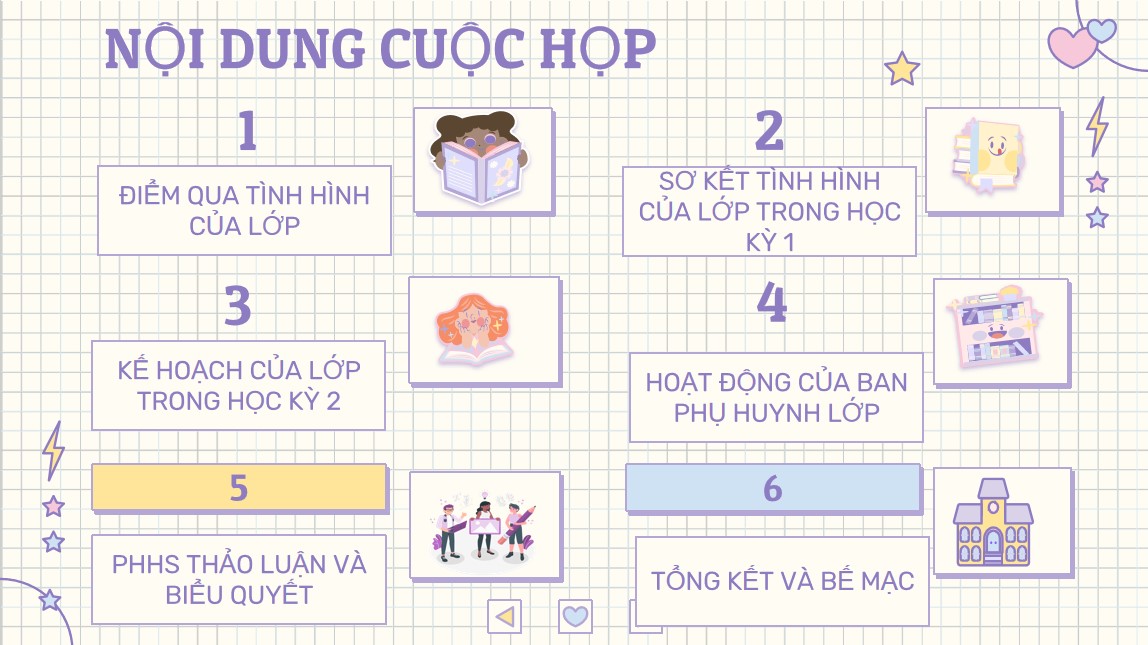 PowerPoint họp phụ huynh cuối kì 1 Tiểu học