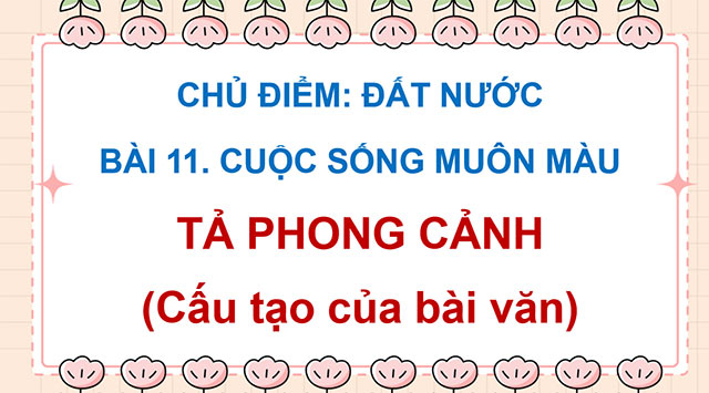 PowerPoint Tả phong cảnh (Cách quan sát)
