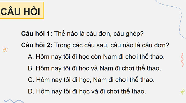 PowerPoint Trao đổi Câu đơn và câu ghép