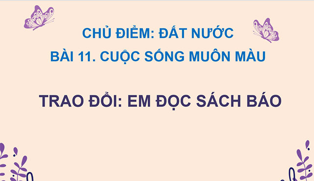 PowerPoint Trao đổi Em đọc sách báo