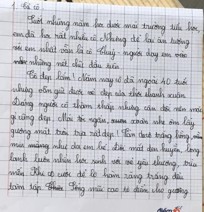 Viết bài văn tả một người đã để lại cho em những ấn tượng tốt đẹp