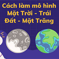 PowerPoint STEM Mô hình Mặt Trời - Trái Đất - Mặt Trăng