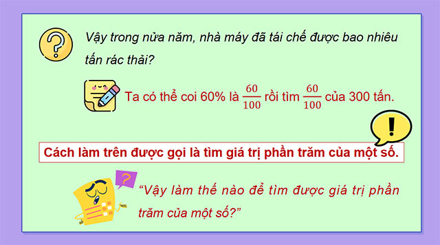 PowerPoint Tìm giá trị phần trăm của một số