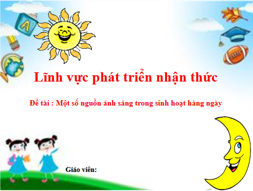 Giáo án điện tử Mầm non Khám phá Khoa học