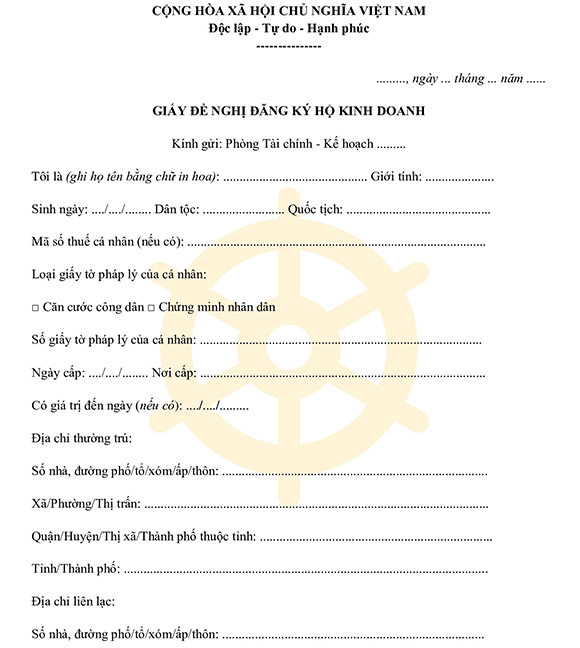  Giấy đăng ký kinh doanh dạy thêm theo hộ kinh doanh