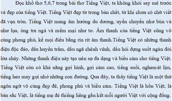 Viết kết nối với đọc bài Tiếng Việt