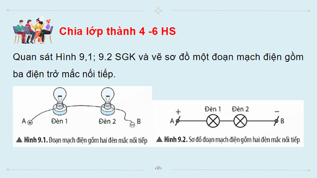 PowerPoint Vật lí 9 Bài 9: Đoạn mạch nối tiếp 