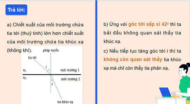 Giáo án Vật lí 9 Bài 6: Phản xạ toàn phần