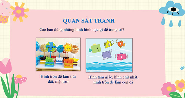 PowerPoint STEM Thực hành trang trí lớp học bằng các hình hình học