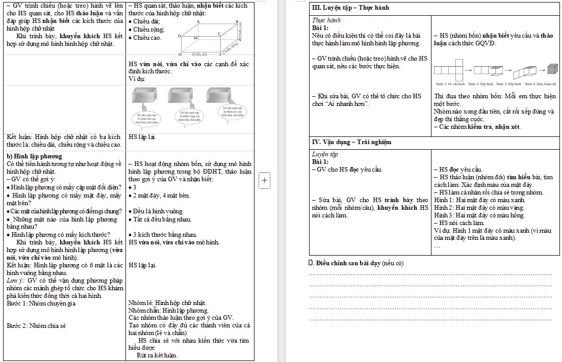 KHBD Bài 64 môn Toán lớp 5 Chân trời sáng tạo