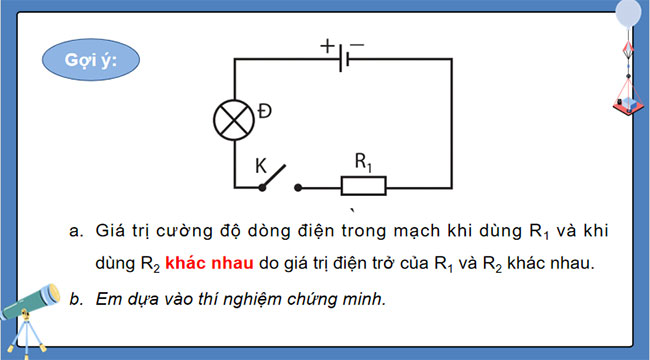 Giáo án Vật lí 9 Bài 7 Định luật Ohm Điện trở