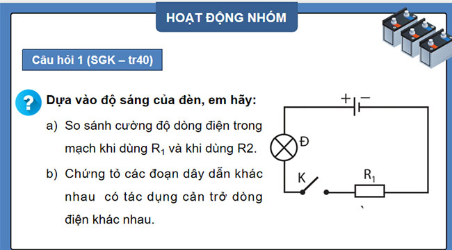 Giáo án Vật lí 9 Bài 7 Định luật Ohm Điện trở