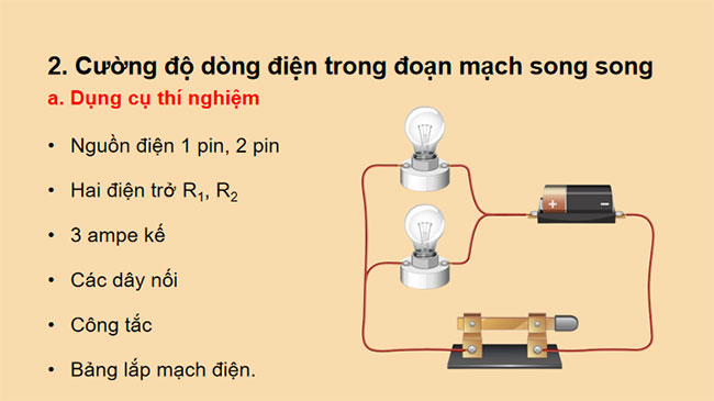 Giáo án Vật lí 9 Bài 9: Đoạn mạch song song