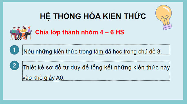 Giáo án KHTN 9 Bài tập Chủ đề 3
