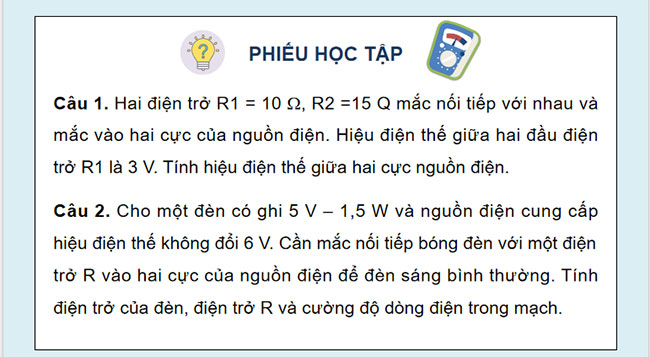 Giáo án KHTN 9 Bài tập Chủ đề 3