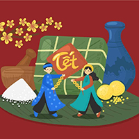 Mẫu thông báo nghỉ Tết cho khách hàng 2025