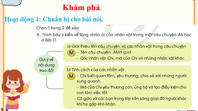PowerPoint Nói và nghe: Trao đổi: Lòng nhân ái