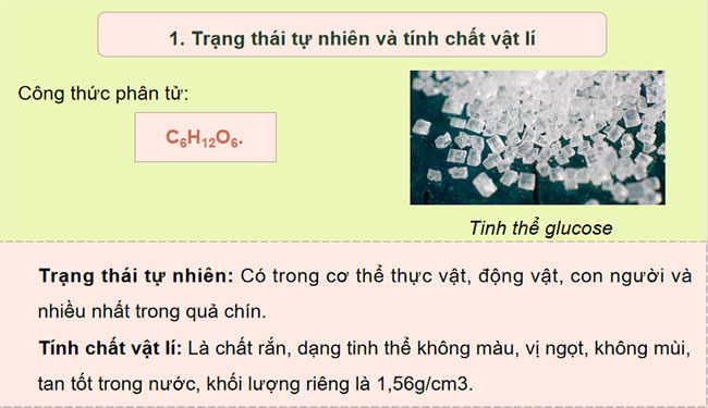 Giáo án Hóa học 9 Bài 26 Glucose và saccharose