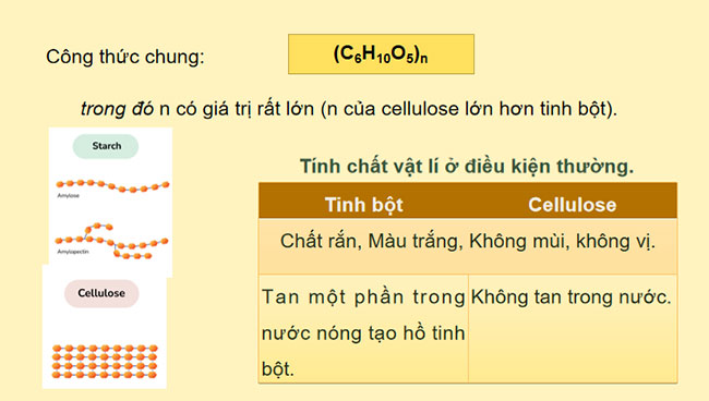Giáo án Hóa học 9 Bài 27 Tinh bột và cellulose