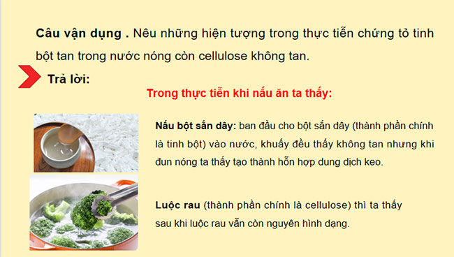 Giáo án Hóa học 9 Bài 27 Tinh bột và cellulose