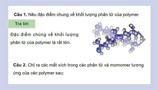 Giáo án Hóa học 9 Bài 29 Polymer