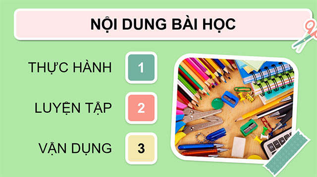 PowerPoint Thực hành tạo đồ dùng gia đình theo video hướng dẫn