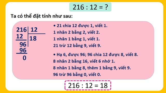 PowerPoint Bài 44: Chia cho số có hai chữ