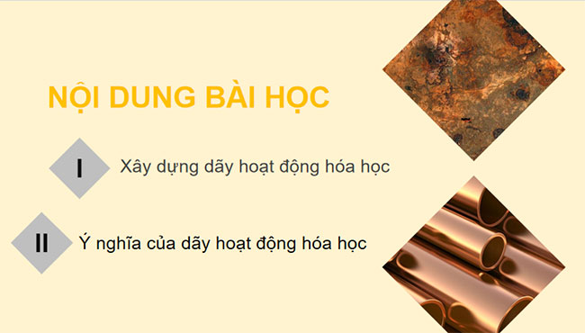 Giáo án Hóa học 9 Bài 16 Dãy hoạt động hoá học