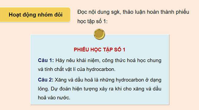 Giáo án Hóa học 9 Bài 20 Hydrocarbon alkane
