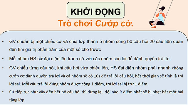 PowerPoint dạy thêm Tìm giá trị phần trăm của một số